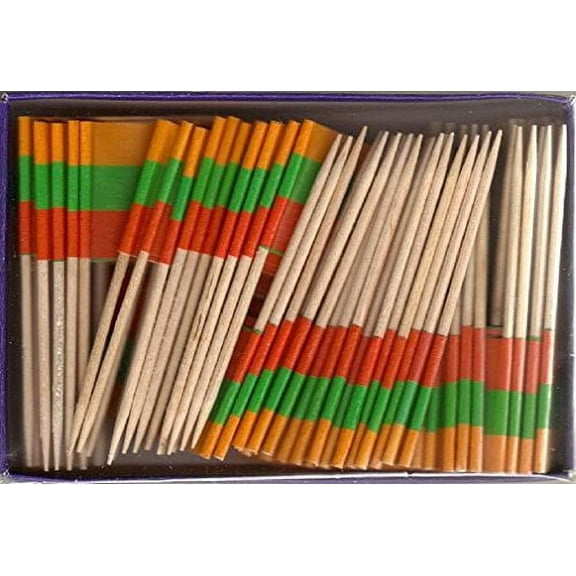 25 Box Wholesale Lot of Lithuania Toothpick Flags, 2500 Small Mini Lithuanian Flag Cupcake Toothpicks or Cocktail Picks