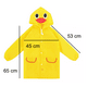 thumbnail image 4 of Poncho Impermeable Capa Lluvia Niño Colegio Kinder Escuela AMARILLO, 4 of 5