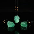 thumbnail image 2 of EOEMY 10Pcs Natural Green Fluorite Quartz Crystal Pendant Rough Gemstone Reiki Amulet, 2 of 8