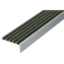 Stair Nosing Extruded Aluminum Black, 60 in W x 1/4" Thick