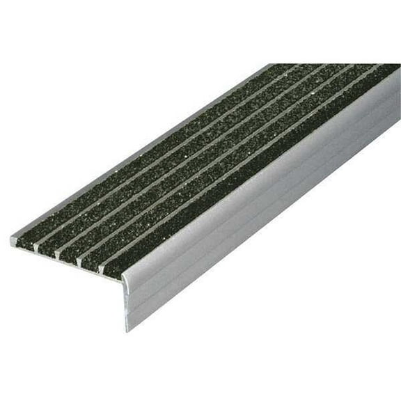 Stair Nosing Extruded Aluminum Black, 60 in W x 1/4" Thick