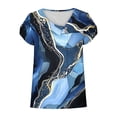 thumbnail image 5 of ATENAR T Shirts for Women Printed Soft Womens Shirts Lightweight Tee Navy 2XL, 5 of 7