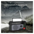 thumbnail image 2 of Radio Disaster Prevention Emergency Solar Flashlight With Bluetooth Hand-cranked Power Generation Multi-function Outdoor Lighting Radio ,Listen Anytime, Anywhere, 2 of 5