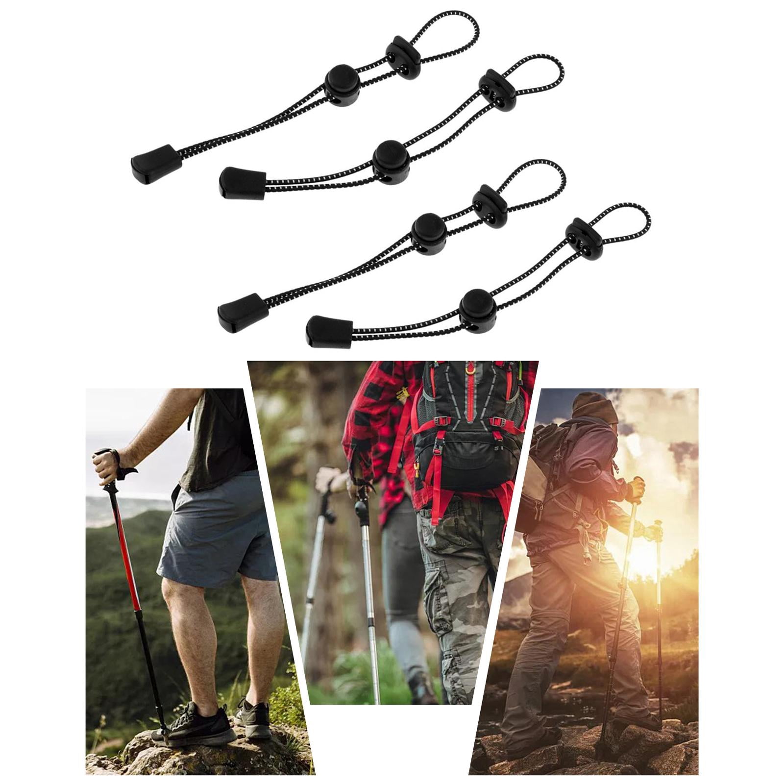 20 Piezas Accesorios para Bastones de Senderismo Accesorios de Plástico para Bastones de Senderismo Bastón de Senderismo Bastón de Montaña para Bastones de Caminata y Bastones de Trekking (Negro