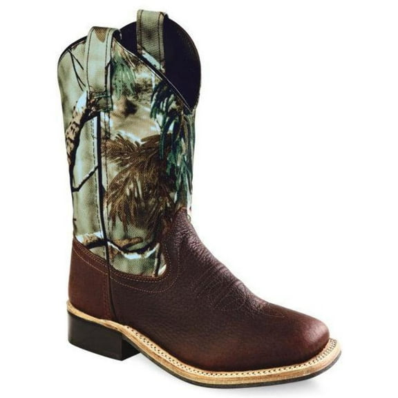 Old West Youth's Broad Square Toe Boots