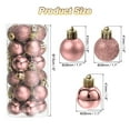 thumbnail image 2 of 24Pcs 1.1" Bolas de Navidad Adornos Conjunto de Bolas Colgantes para Árbol de Navidad Decoración (Caroma Oro Rosa), 2 of 7