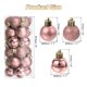 thumbnail image 2 of 24Pcs 1.1" Bolas de Navidad Adornos Conjunto de Bolas Colgantes para Árbol de Navidad Decoración (Caroma Oro Rosa), 2 of 7