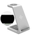 thumbnail image 2 of Cargador inalámbrico Estación de carga Muelle 3 en 1 Qi Soporte de carga rápida Soporte para teléfono para iwatch Monstrate EL000118-02B, 2 of 2