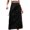 Black pants for women, variant on ZZwxWA Womens 2025 Skirts New Multi Pocket Elastic Button Fashion Jeans Holiday Beach Outdoor Evening Cocktail Party Solid Flowy Long High Waist Skirts Black XXL