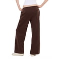 thumbnail image 4 of Forever 21 Women's Brown Athleisure Low-Rise Jogger, Wide-Leg, M, 4 of 7