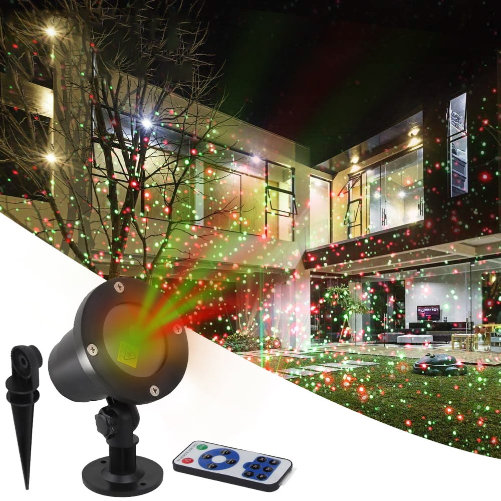 Christmas LED Laser Projector Light Remote Outdoor Waterproof Garden