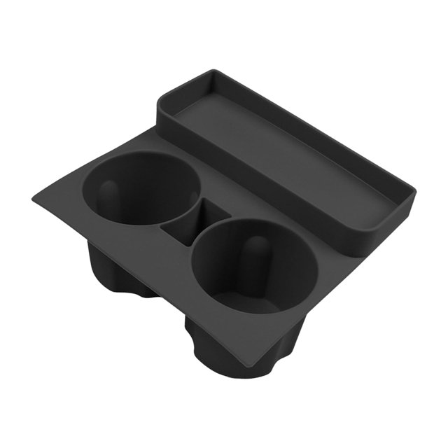 Almencla Silicone Center Cup Holder and Tray for Y Black