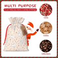 thumbnail image 7 of Fuzoiu Cute Rabbit Print Christmas Gift Bag,Burlap Gift Bag with Drawstring Closure & Hang Tag,Perfect for Holidays, Birthdays, and Special Occasions-Medium, 7 of 7