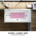thumbnail image 5 of Bathtub and Shower Mats, 39 x 16 Inch Extra Long Non-Slip Bath Tub Mat with Suction Cups & Drain Holes,Machine Washable Bathmat for Bathroom Floor, Pink, 5 of 8