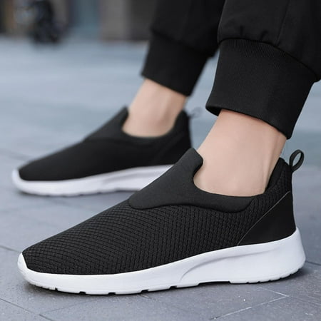 

Cathalem Men Summer Large Size Fashion Lightweight Comfort Shoes Non Slip Casual Running Shoes Slippers Men Indoor Sneaker Black 10