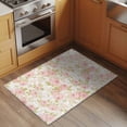 thumbnail image 3 of Rectangle Area Rug 2x3ft,Blossom Floral Watercolor Pink Washable Carpet Non-Slip Runner Accent Rugs Indoor Floor Mat for Bedroom Living Room Decor,Country Leaves Vintage, 3 of 9