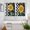 Yellow, variant on Sunflower Kitchen Curtains Window Panels, Yellow Flowers Black White Plaid Retro Art Insulated Window Treatment Curtain, Grommet Curtains for Bedroom/Living Room/Bathroom, 2 Piece 42"Wx45"L