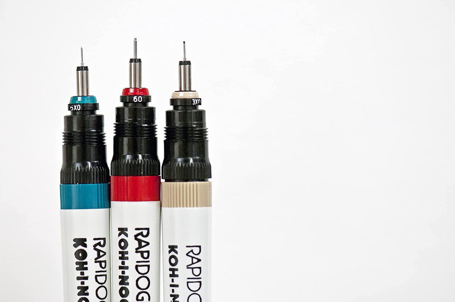 Koh-i-noor Rapidograph Technical 7 Black Pen Artist Set 3165SP7P Fine Art  for sale online