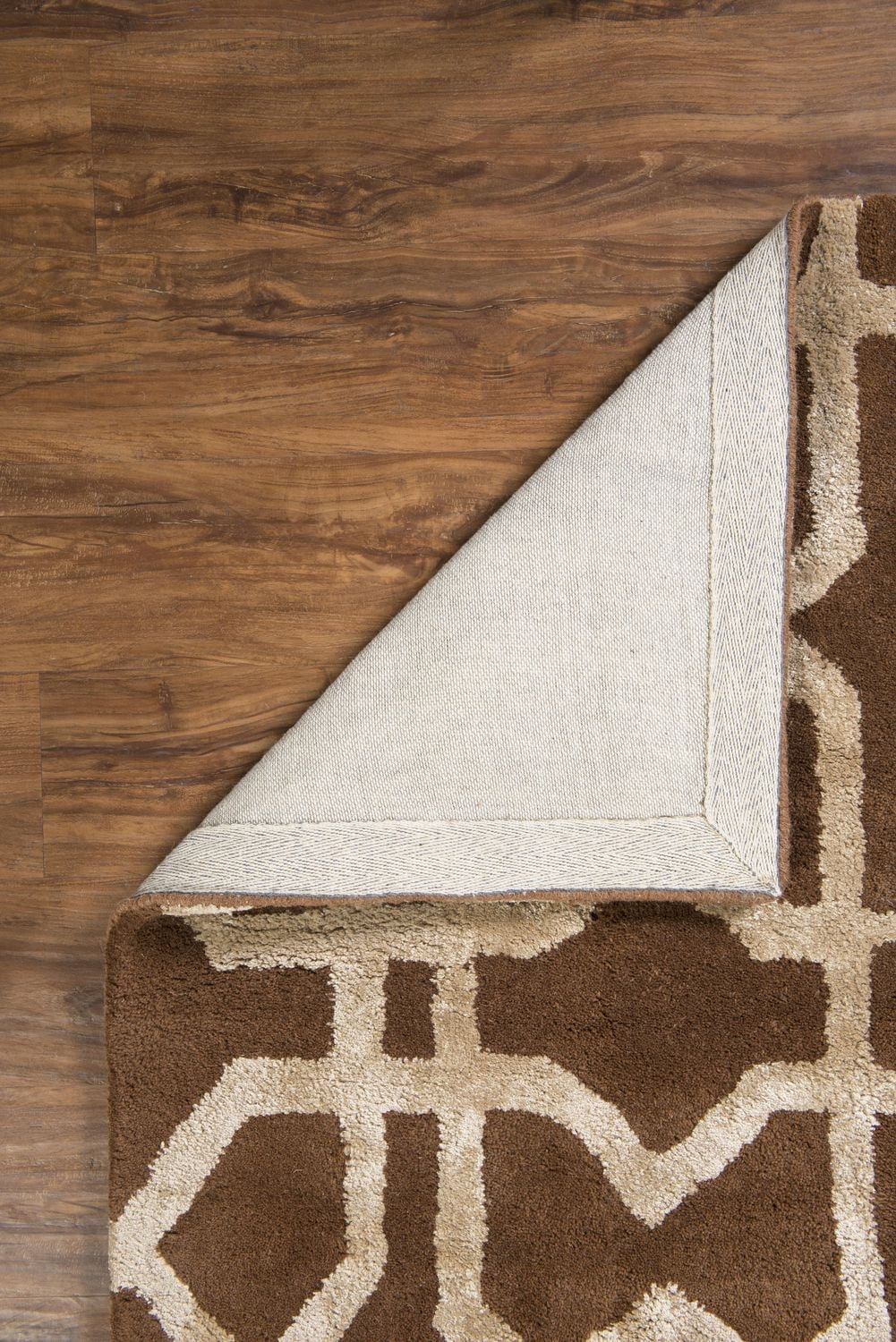 Tapis d'appoint en Laine Aspire Xs marron et sable de 2 pi x 3 pi
