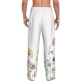 thumbnail image 7 of Salouo Watercolor Floral Print Pajama Pants for Men, Lounge Pants Elastic Waistband Casual Men's sleepwear Loungewear Sleep Pajama Pant -Small, 7 of 7