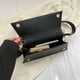 thumbnail image 2 of Bolsos de mano Hobo para mujer, bolsos de moda ligeros, bolso de mano sólido (negro), 2 of 8