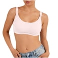 thumbnail image 3 of Seamless Bra For Women, Solid Color Wire-Free Design with Adjustable Letter Straps, Lifting Soft Support for Everyday Wear, 3 of 5