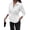 Striped White Black, variant on PRETTYGARDEN Women's Peplum Button Down Work Shirts Cotton Long Sleeve, Collared Business Casual Tops, Elastic Waist, Fall Blouses Dressy, Teacher Clothes for Office, Going Out