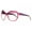 Purple, variant on Dasein Oversized Fashion Sunglasses with Quilt-like Texture Design on Side