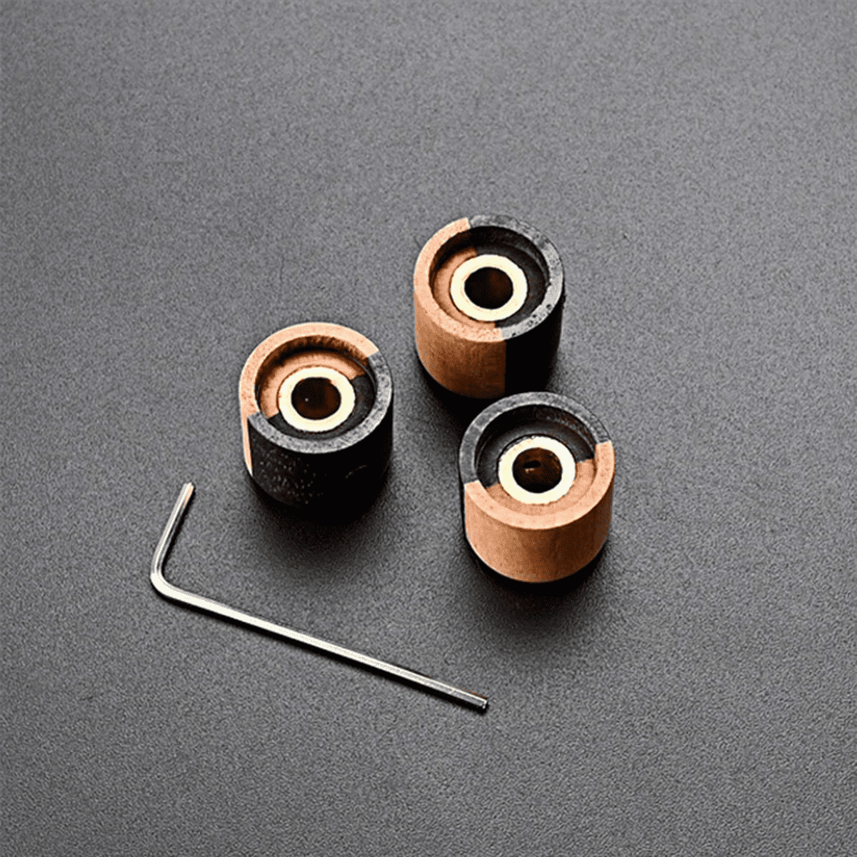 6Pcs Wooden Tone Volume Control Knob Tone Control Knob Set for Electric Guitar Parts