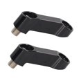 thumbnail image 1 of 1 Pair Motorcycle Rearview Mirror Extension Adapter 10mm/0.39in Replacement for NMAX 155 125 2015-2022 Black, 1 of 4
