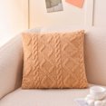 thumbnail image 2 of Dvruxg Plush Geometric Patterned Cushion Brown Polyester 45x45cm Enhances Back Support and Living Room Style Extended Length for Ultimate Relaxation, 2 of 5