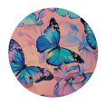 thumbnail image 4 of Orinice Butterflies Annabel Kidston Intricate Detail Round Table Cover Stain Resistant Washable 100% Polyester Fiber Perfect for Indoor Outdoor Kitchen Dining Wedding Parties Tablecloth 42-46, 4 of 8
