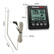 ThermoPro TP16SW Digital Meat Thermometer for Cooking and Grilling, BBQ Food Thermometer with Backlight and Kitchen Timer, Grill Temperature Probe Thermometer for Smoker, Barbecue, Oven, Cookware