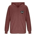 thumbnail image 4 of Mrmaere Men's Hooded Jacket Full-Zip Cut-Out Sleeve Graphic Print Stylish Casual Outerwear for Daily & Leisure Wine M, 4 of 6