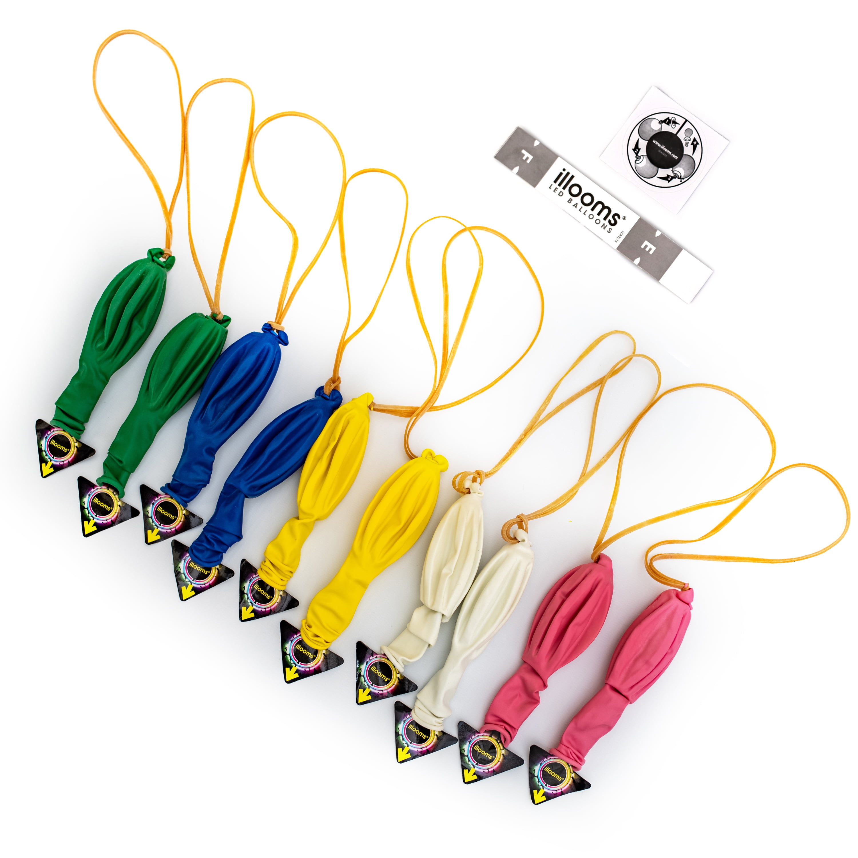 illooms Party Punch Ball Balloons 10 Count - LED Glow Party Toy for Birthdays and Celebrations