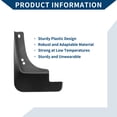 thumbnail image 4 of Guardabarros Unique Bargains Mud Flaps Splash W/Mount Accesorios para Hyundai Lafesta 2018-2020 Guardabarros delanteros y traseros 1 juego, 4 of 6