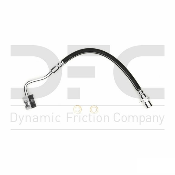Rear Left Dynamic Friction Company Brake Line Hose 350-42052 For 2012-2018 Jeep Grand Cherokee, 2018-2019 Dodge Durango