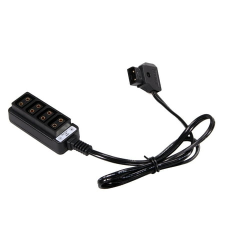 

Male D-Tap B Type Power Tap to 4 Female D-Tap P-Tap Hub Adapter for Photography Power
