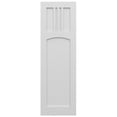 thumbnail image 5 of Ekena Millwork 18"W x 56"H True Fit PVC San Miguel Mission Style Fixed Mount Shutters, White (Per Pair - Hardware Not Included), 5 of 9