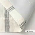 thumbnail image 6 of DriftAway Farmhouse Linen Blend Blackout Curtains 96 Inches Long for Bedroom Vertical Striped Printed Linen Curtains Thermal Insulated Grommet Lined Treatments for Living Room 2 Panels W52 x L96 Gray, 6 of 8