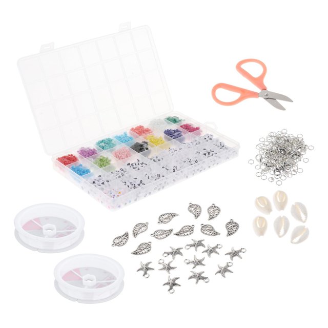 Cuentas de vidrio para hacer joyas - Mini cuentas de vidrio de 3 mm para pulseras - Pequeñas 3mm