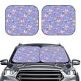thumbnail image 2 of Sikiie butterflies and flowers Print Foldable Car Windshield Sun Visor, Car Window Sunshade Suitable for Sedan, SUV and Truck Car Accessories-Small, 2 of 6