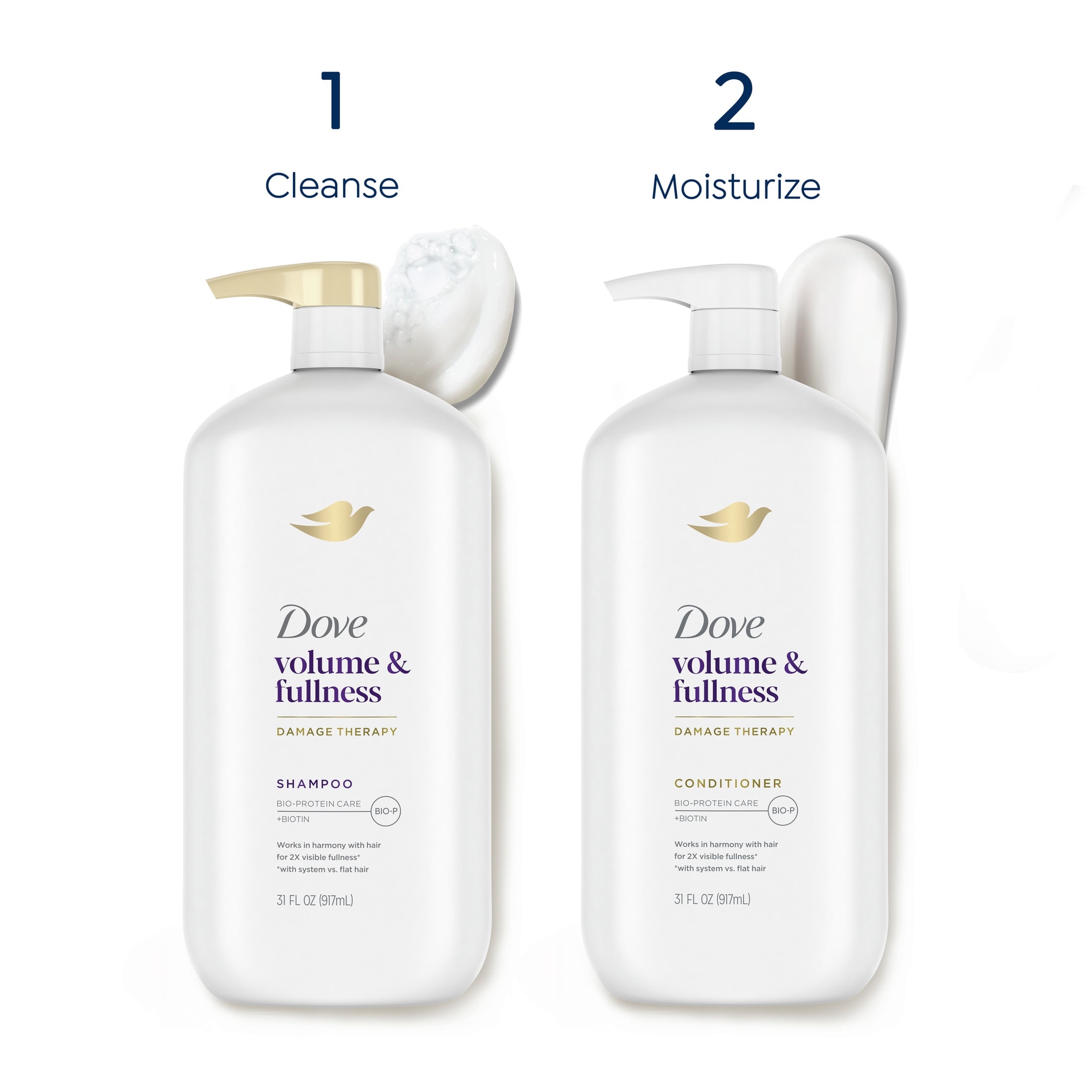Dove Volume and Fullness Daily Conditioner with Biotin Complex, 31 fl oz