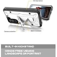 thumbnail image 4 of ArmadilloTek Vanguard Compatible with Samsung Galaxy S21 Case, Military Grade Full-Body Rugged with Built-in Kickstand [Screenless Version] - White, 4 of 5