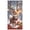 D, variant on Lilixerw Christmas Door Cover Backdrop, 35.43 x 70.87 Inch Red Silver Baubles Merry Christmas Print Door Banner for Wall Living Room Party Holiday Decorations