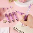 thumbnail image 6 of 10 pc ABS Plastic Ball-Point Pen Baking Paint Beadable Pen for DIY Personalized Pen with Jewelry Bead Orchid 138~145x14mm, 6 of 7
