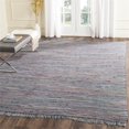 thumbnail image 2 of Safavieh Rag 3' X 5' Hand Woven Cotton Rug in Aqua, 2 of 3