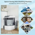 thumbnail image 6 of Costway Portable Washing Machine 5.5 lbs Mini Top Load Washer with Removable Spin-Dry Tub Gray, 6 of 11