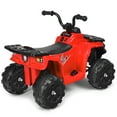 thumbnail image 6 of Costway Kids Ride On ATV Quad 4 Wheeler Electric Toy Car 6V Battery Power Led Lights Red, 6 of 8