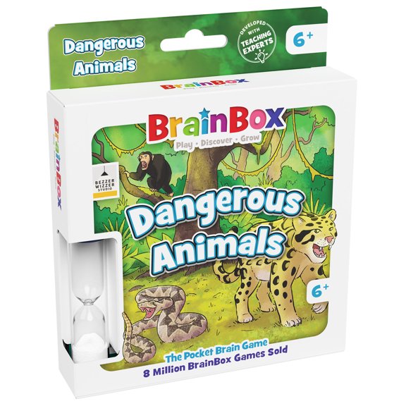 BrainBox Pocket – Animaux Dangereux Jeu de cartes éducatif (FR)